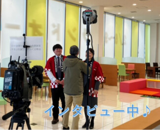 テレビ告知の撮影です。